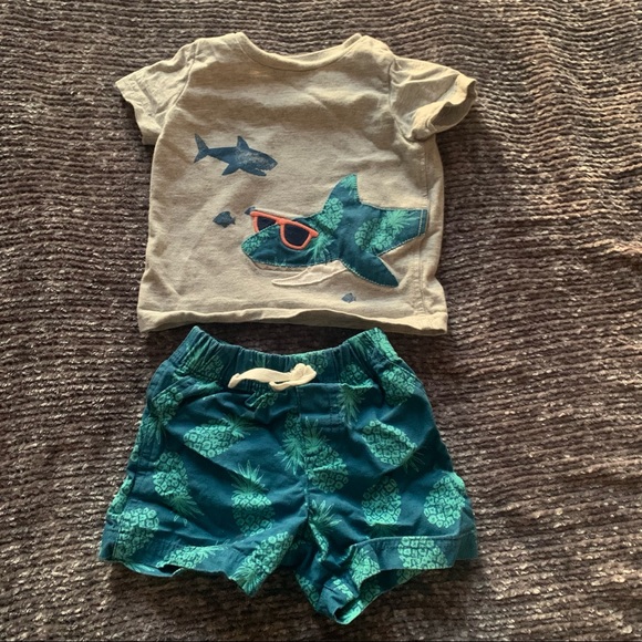 Carter's Other - Carter’s Shark & Pineapple Summer Outfit